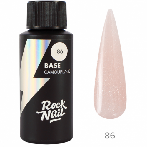 База для ногтей камуфлирующая (цветная) RockNail Base Camouflage №86 Floral Perfume, 30 мл
