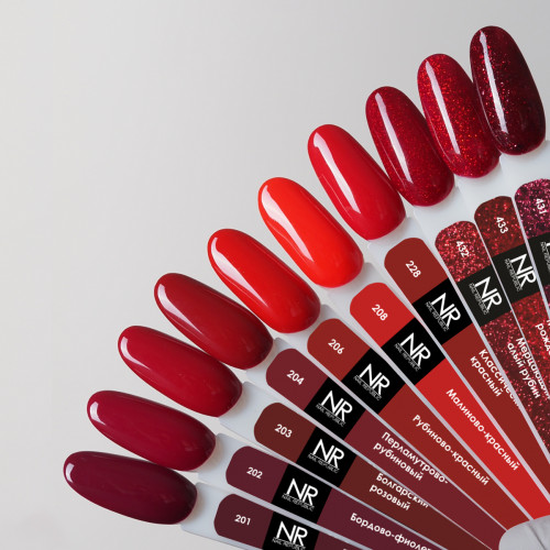 Nail Republic NR Гель-лак №208 Perfect Red, 10 мл