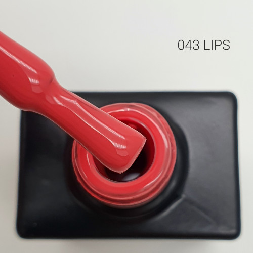 Цветной гель-лак для ногтей Black №043 Lips, 12 мл
