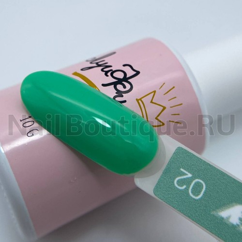 Цветной гель-лак для ногтей зеленый Луи Филипп Energy №02, 10 мл