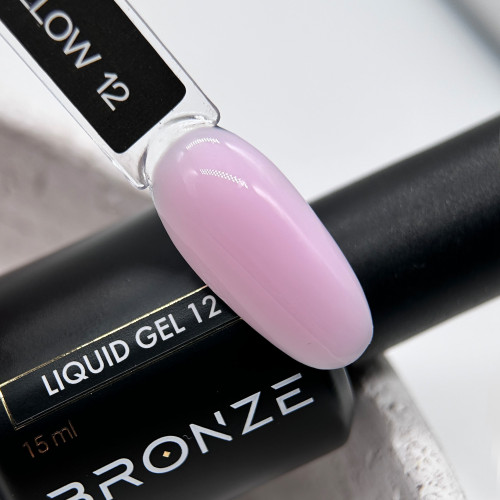 Ликвид гель для ногтей Bronze Liquid gel #12 Marshmallow, 15 мл