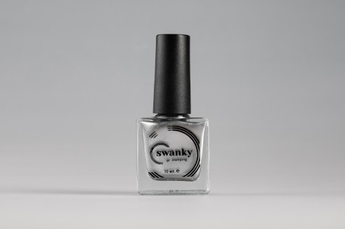 Swanky Stamping Лак для стемпинга 004 - серебро, 10 мл