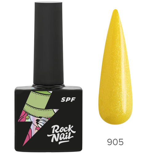 Цветной гель-лак для ногтей RockNail SPF №905 Sunscreen, 10 мл
