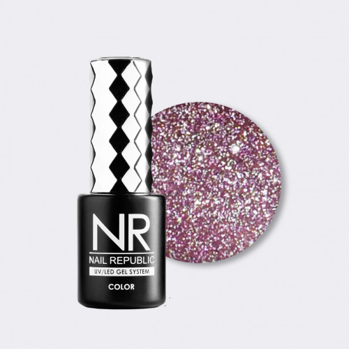 Nail Republic NR Гель-лак Flash 02 светоотражающий, 10 мл