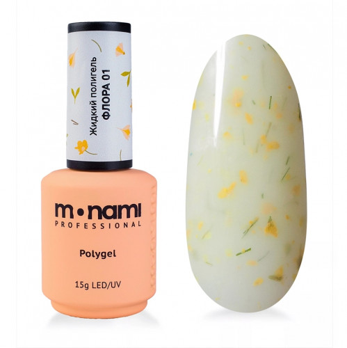 Жидкий полигель Monami Liquid Polygel Флора №01, 15 мл