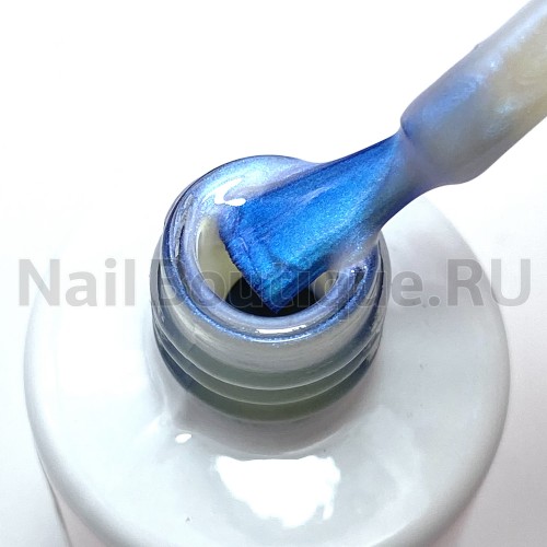 Цветной гель-лак для ногтей голубой прозрачный Луи Филипп Rusalka №04, 10 мл