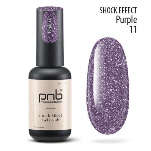 Цветной гель-лак PNB Shock Effect №11 Purple, 8 мл
