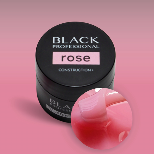 Black Гель конструирующий Construction Rose, 30 мл