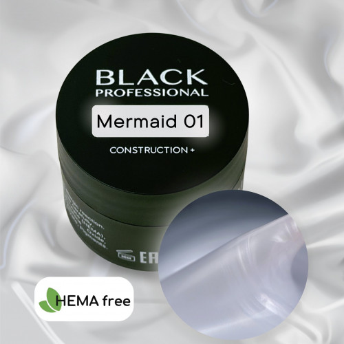 Гель конструирующий для ногтей Black Gel Construction Mermaid №01, 30 мл