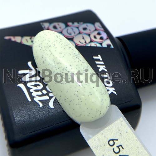 Цветной гель-лак для ногтей зеленый RockNail TikTok №654 Chakkenge, 10 мл