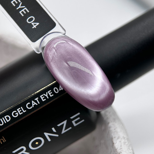 Ликвид гель для ногтей Bronze Liquid gel Cat Eye #04, 15 мл