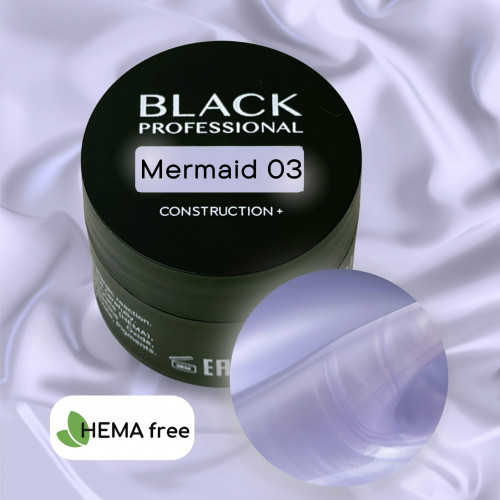Гель конструирующий для ногтей Black Gel Construction Mermaid №03, 15 мл