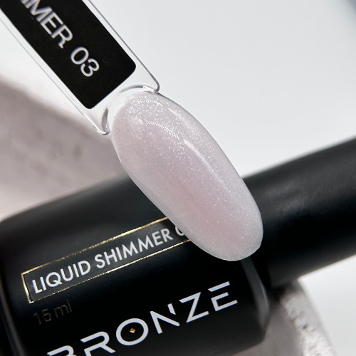 Ликвид гель для ногтей Bronze Liquid gel Shimmer #03, 15 мл