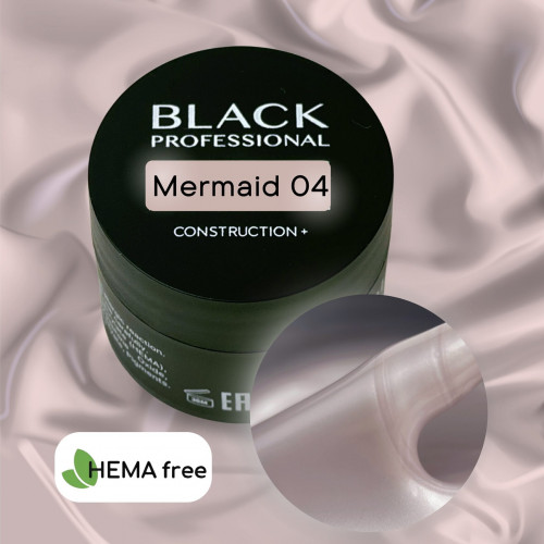 Гель конструирующий для ногтей Black Gel Construction Mermaid №04, 15 мл