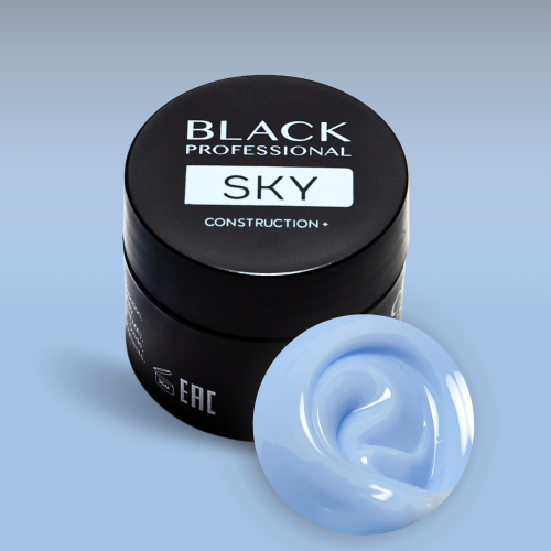 Гель конструирующий для ногтей Black Gel Construction Sky, 30 мл