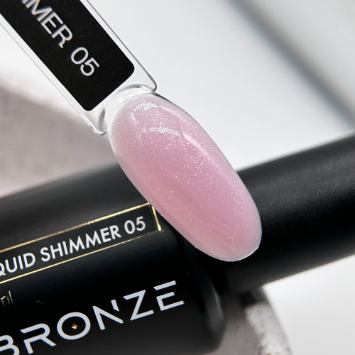 Ликвид гель для ногтей Bronze Liquid gel Shimmer #05, 15 мл