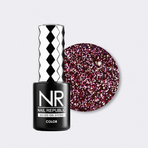 Nail Republic NR Гель-лак Flash 09 светоотражающий, 10 мл
