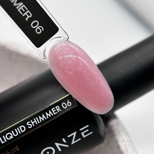 Ликвид гель для ногтей Bronze Liquid gel Shimmer #06, 15 мл