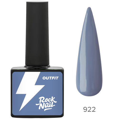 Цветной гель-лак для ногтей RockNail Outfit №922 Big Pants Riny Top, 10 мл