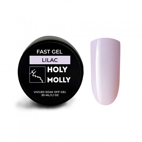 Гель для моделирования ногтей Holy Molly Fast Gel Lilac, 30 мл