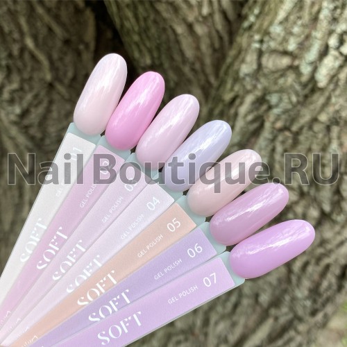 Цветной гель-лак для ногтей розовый Луи Филипп Soft №02, 10 мл