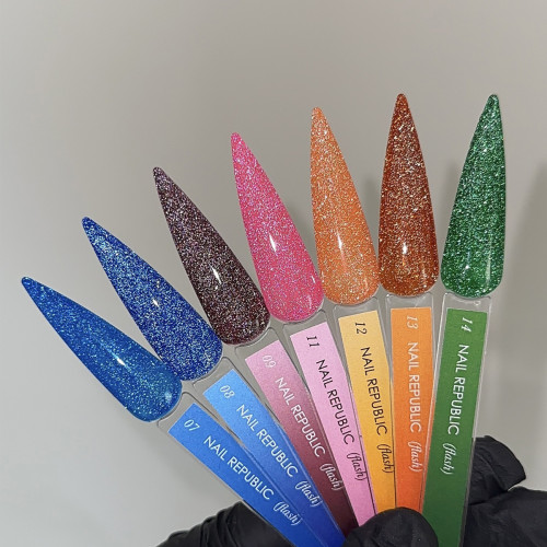 Nail Republic NR Гель-лак Flash 13 светоотражающий, 10 мл