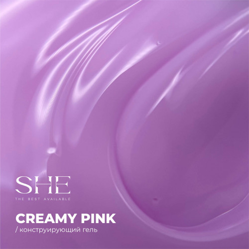 She Гель конструирующий Consrtuction Creamy Pink, 10 мл