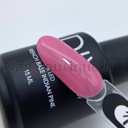 База для ногтей камуфлирующая (цветная) DIVA French Base Indian Pink, 15 мл