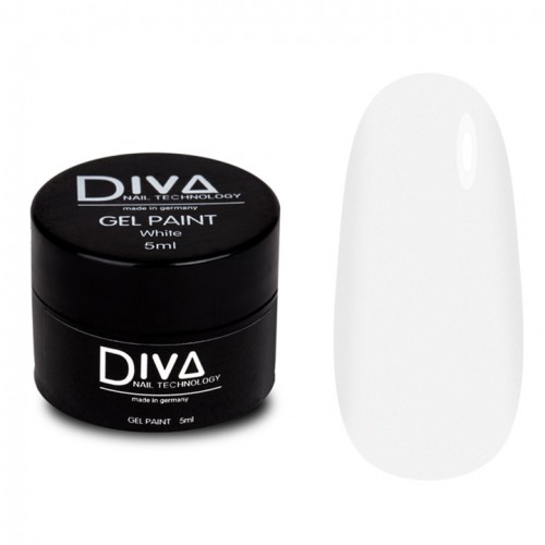 Diva Gel paint white (без липкого слоя) 5 мл