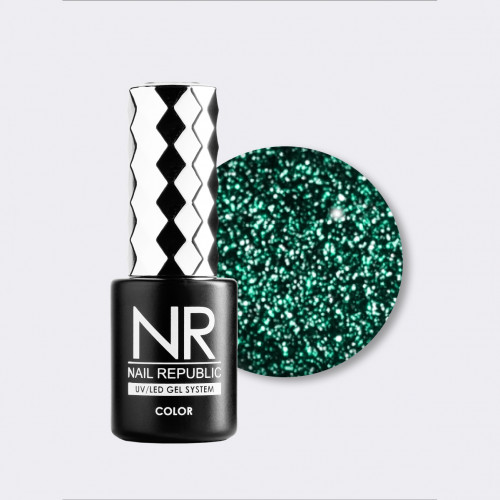 Nail Republic NR Гель-лак Flash 15 светоотражающий, 10 мл