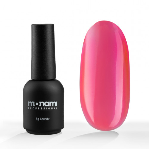 Monami Гель-лак Neon Glass Pink, 8 мл