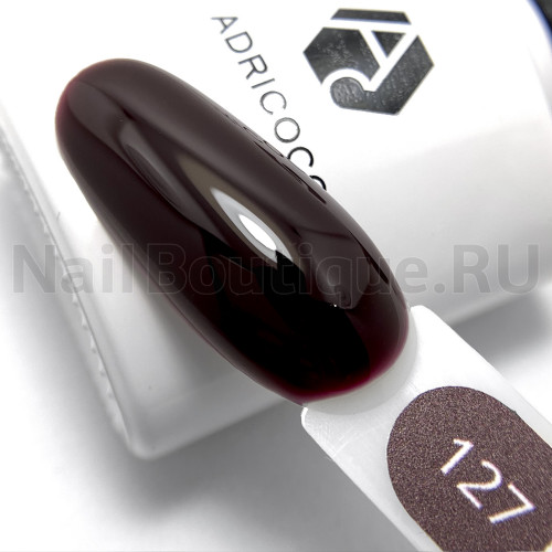 Цветной гель-лак для ногтей AdriCoco №127 Темно-бордовый, 8 мл