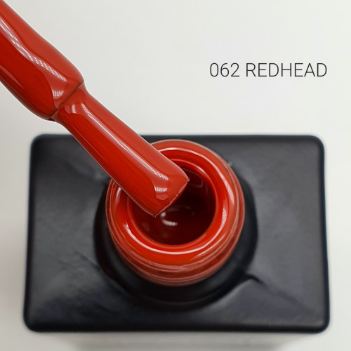 Цветной гель-лак для ногтей Black №062 Redhead, 12 мл