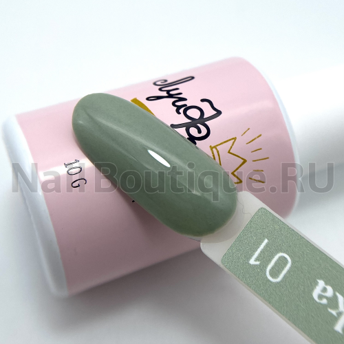 Цветной гель-лак для ногтей хаки Луи Филипп Fialka №01, 10 мл