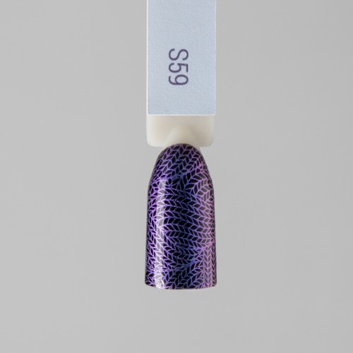 Swanky Stamping Лак для стемпинга S59 - хамелеон фиолетовый, 6 мл