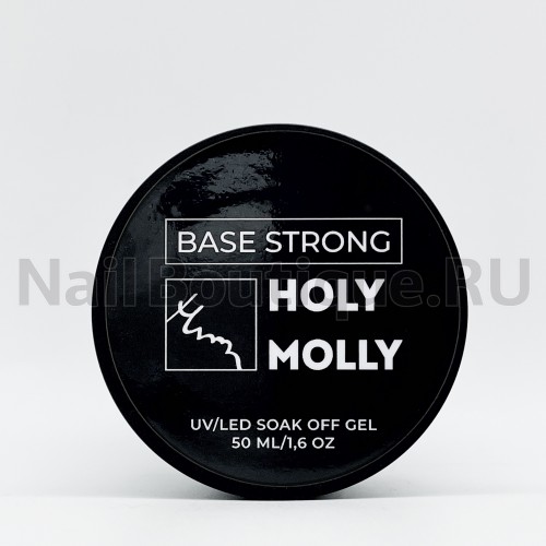 База для ногтей каучуковая (классическая) армирующая (жесткая) Holy Molly Base Strong