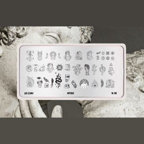 Пластина для стемпинга Go Stamp №182 Antique