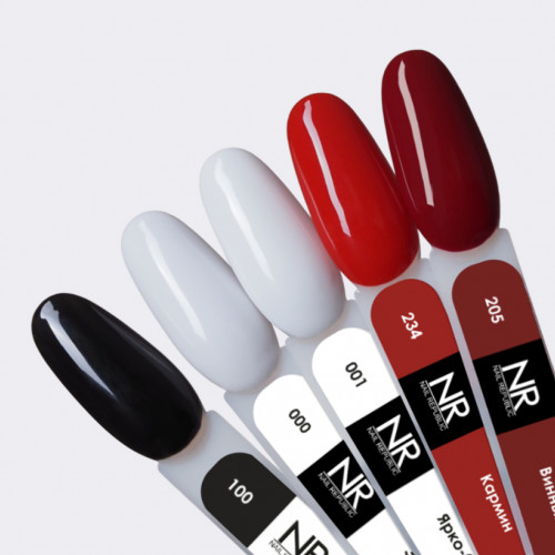 Цветной гель-лак для ногтей Nail Republic NR Vamp №000  Экстра белый, 10 мл