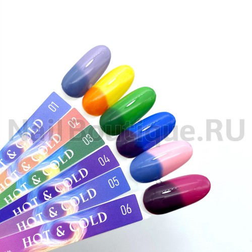 Цветной гель-лак для ногтей Луи Филипп Hot&Cold №01, 10 мл