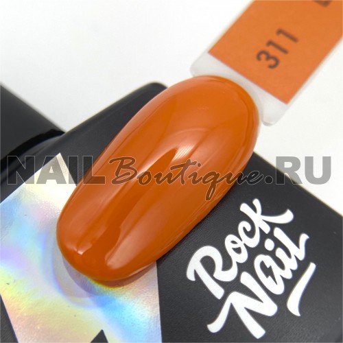 Цветной гель-лак для ногтей RockNail California №311 Little Tomato, 10 мл
