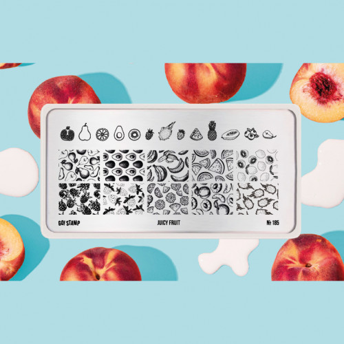 Пластина для стемпинга Go Stamp №185 Juicy Fruit