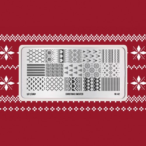 Пластина для стемпинга Go Stamp №142 Christmas Sweater