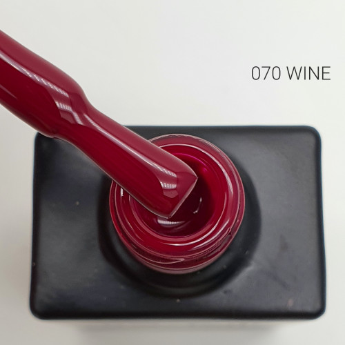 Цветной гель-лак для ногтей Black №070 Wine, 12 мл