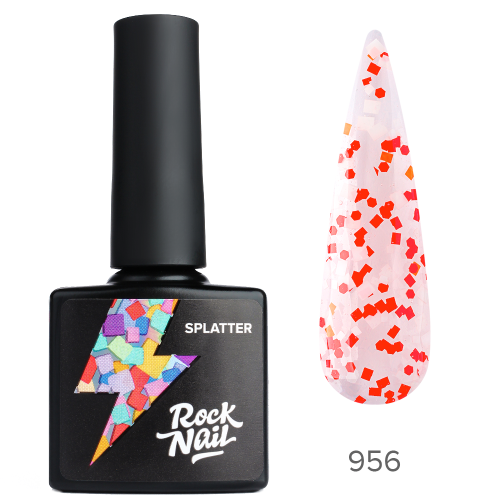 Цветной гель-лак RockNail Splatter №956 Inspire me, 10 мл