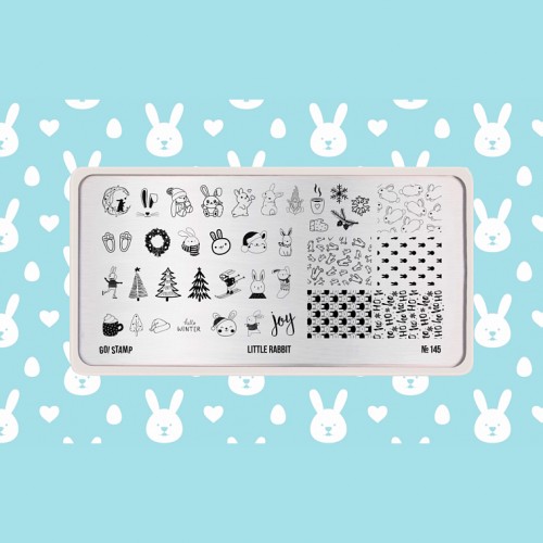 Пластина для стемпинга Go Stamp №145 Little Rabbit