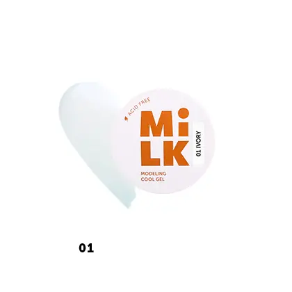 Гель для моделирования MiLK Modeling Cool Gel №01 Ivory, 15 мл