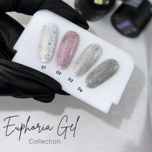 Гель конструирующий для ногтей Black Gel Consrtuction Euphoria №03, 15 мл