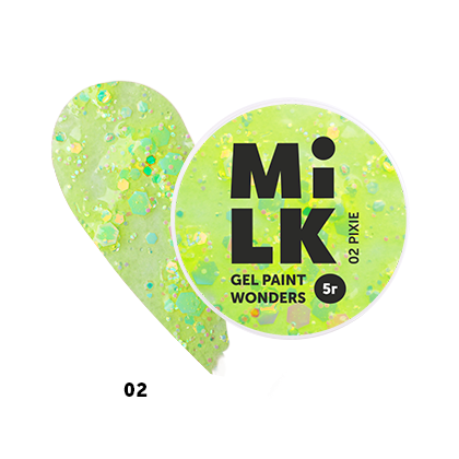 MiLK Гель-краска №02 Pixie, 5 мл