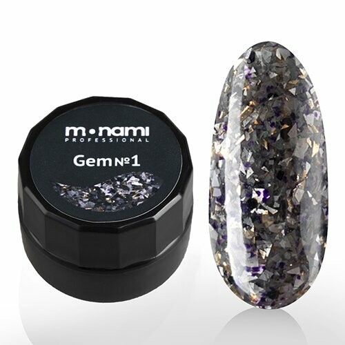 Цветной гель-лак для ногтей Monami Gem №1, 5 гр