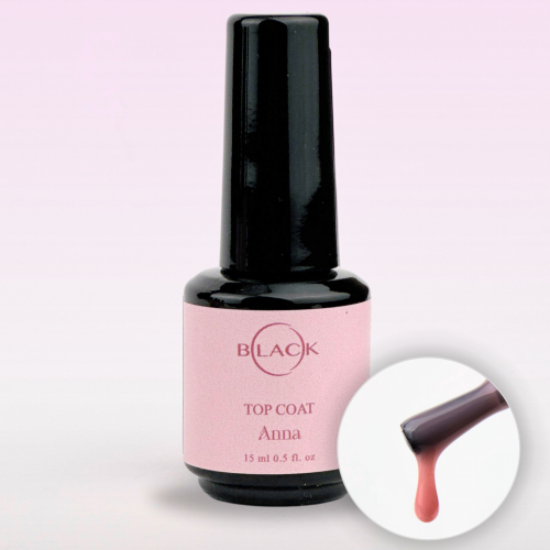 Топ для ногтей Black Top Anna, 15 мл